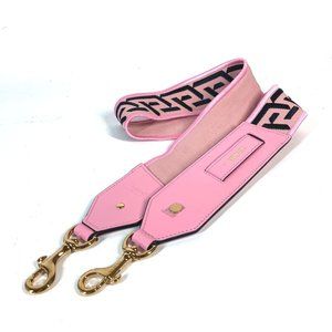 VERSACE Shoulder Strap Canvas Leather Women's Pink